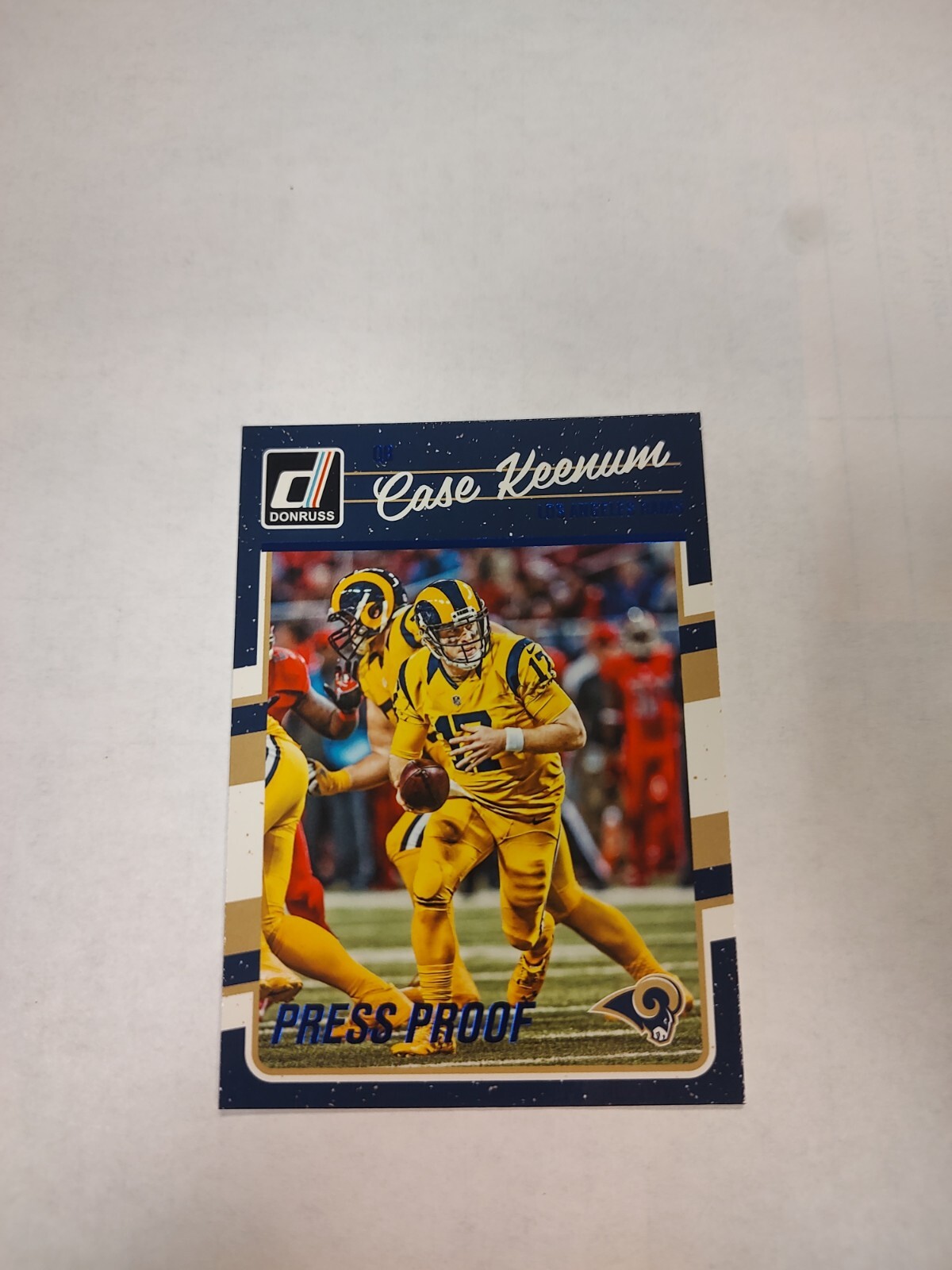 2016 Donruss Press Proofs Blue #153 Case Keenum (PWE)
