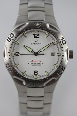 ETERNA Monterey Herrenuhr Datum 40mm Edelstahlband  11310741400110