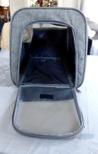 Pet Carrier Airline Approved sz med. Shoulder strap and handles easy store