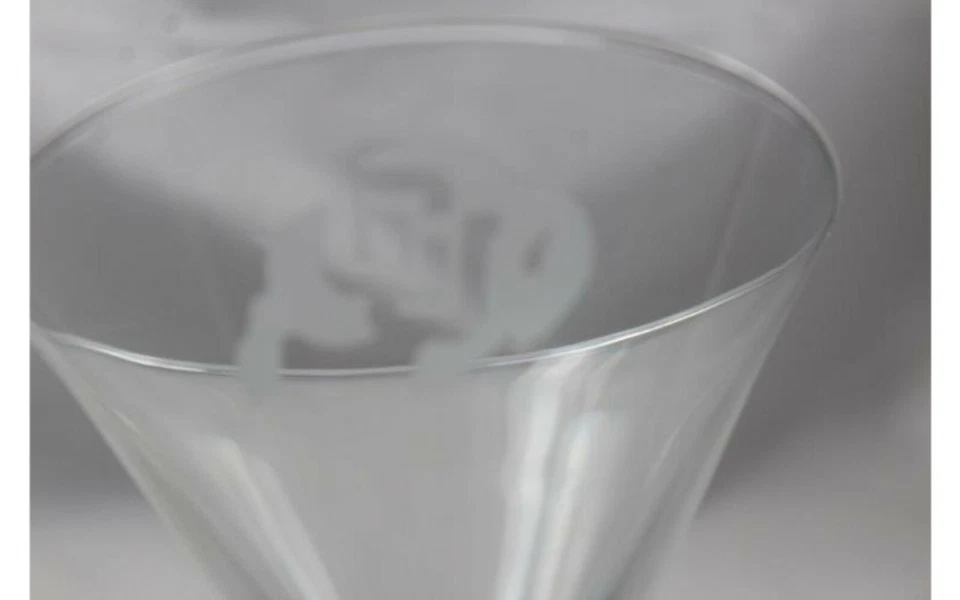  CU Buffs Crystal Glass Martini Cocktail Cocktail Bar Margarita Large 10oz 8" - Image 3 of 4