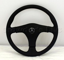 Nardi Gara 33 Steering Wheel 365mm Black Leather Mercedes Logo Made In Italy