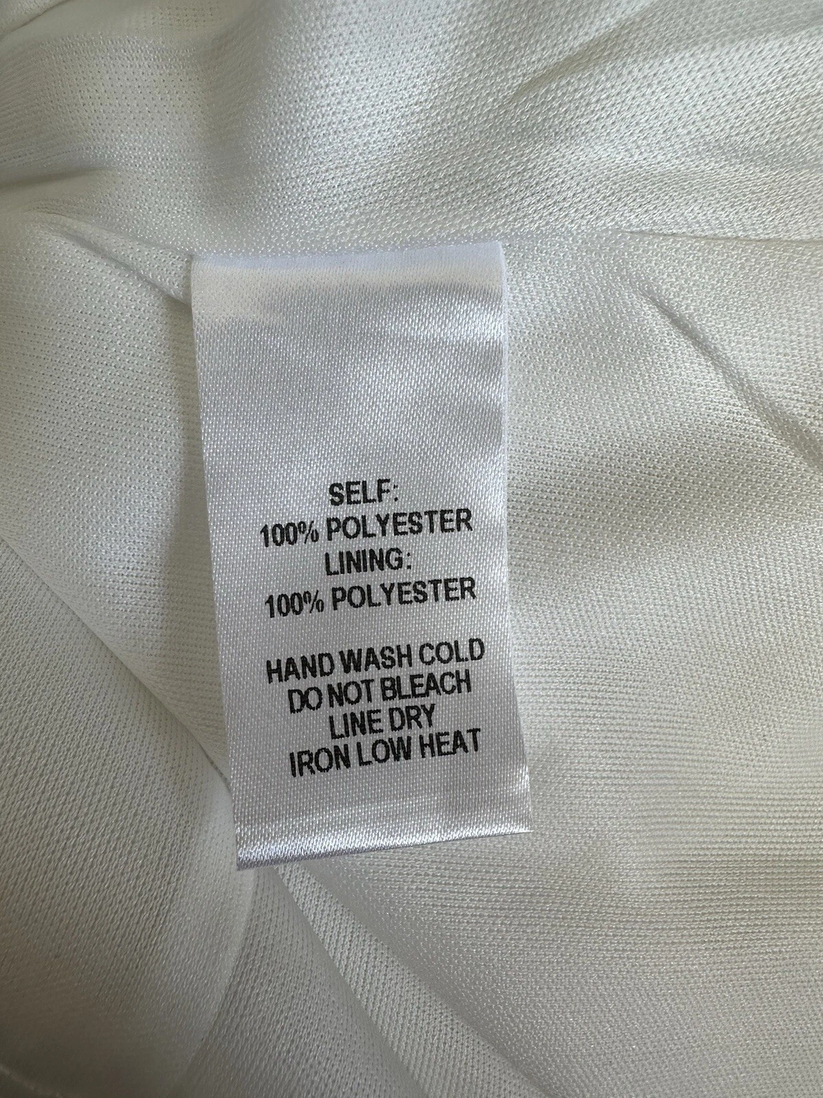 OFF WHITE Abito donna nuovo con etichette Lulu's Large bianco sporco ricamato