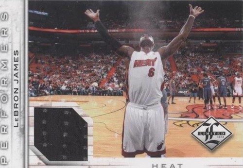 LeBron James #122/149 Panini Limited 2010-11 Team Trademarks Heat 