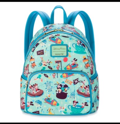 Disney Parks Mickey and Friends Play in the Park Loungefly Backpack  Wallet - Main Image