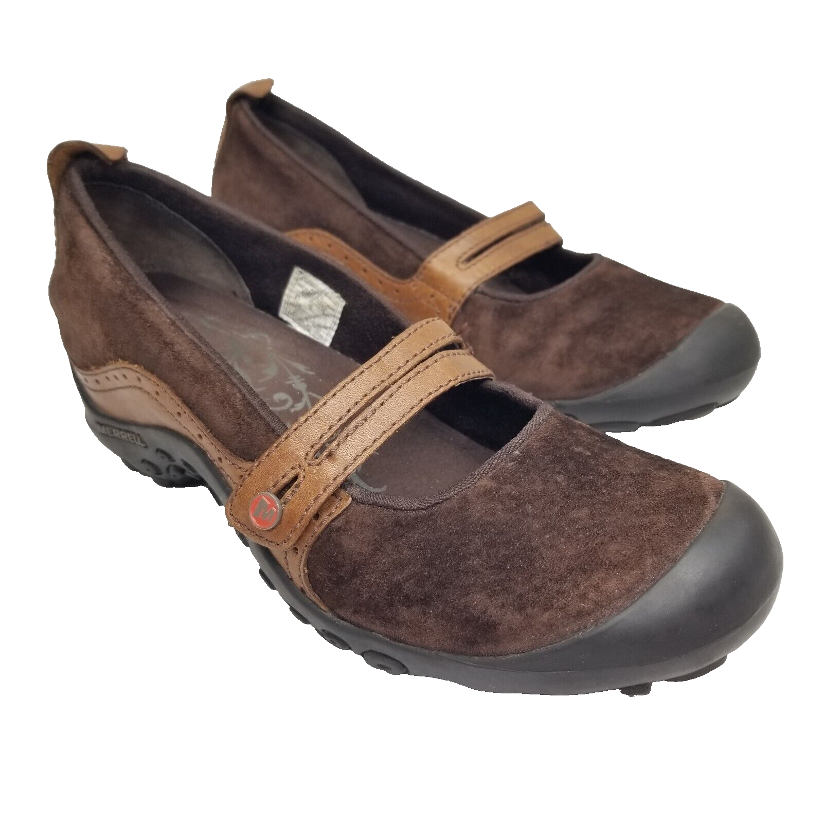 Scarpe con zeppa Merrell donna taglia 8 5 marroni plaza bandeau espresso Mary Jane J46498