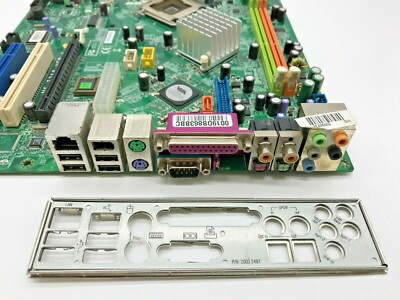 MSI MS-7318 Rev 1.1 Scheda Madre LGA775 DDR2 MicroBTX Con I/O Shield - Usata
