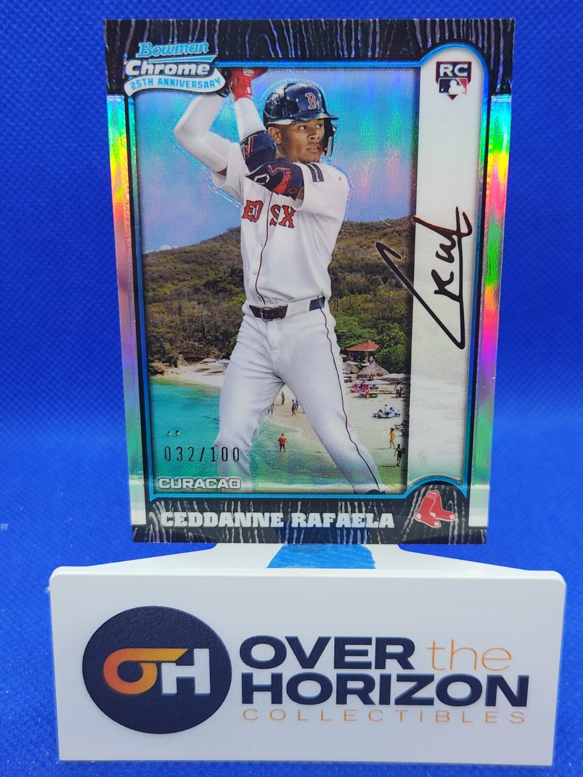 2024 Bowman Chrome Ceddanne Rafaela RC 25th Anniversary Variation /100 Boston