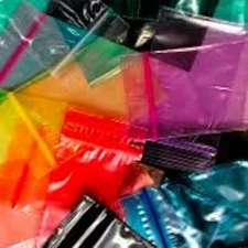 1000 Apple Baggies 1.0 x 1.0" Mini Zip lock Bags 1010 Assorted 10 Color mix