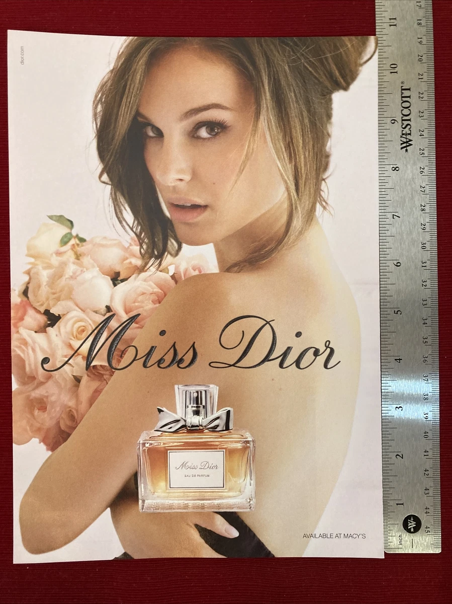 Actress Natalie Portman for Miss Dior Eau De Parfum 2013 Print Ad