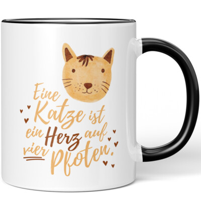 Eine Katze ist ein Herz auf vier Pfoten 10001006799