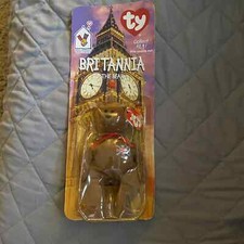 McDonalds TY Beanie Baby BRITANNIA THE BEAR RARE WITH 2 TAG ERRORS
