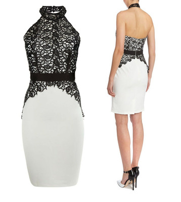 lipsy cornelli halter neck bodycon dress