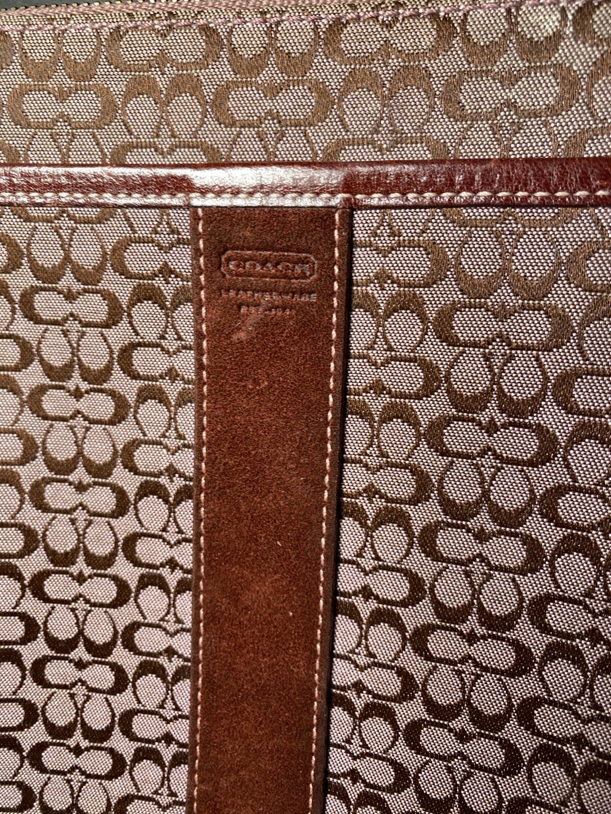 Coach Cross Body Bag Burgundy Plum Color Gem