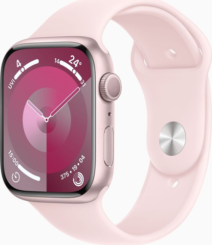 Apple Watch Series 9 45mm Aluminium mit Sportarmband 1 Jahr Herstellergarantie - Afbeelding 3 van 11