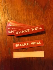  Antique " shake well" apothecary medicine labels, seals, sticker
