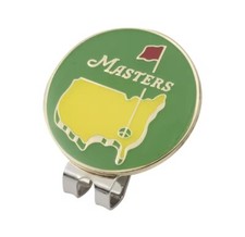 Masters Golf Ball Marker With Magnetic Hat Clip
