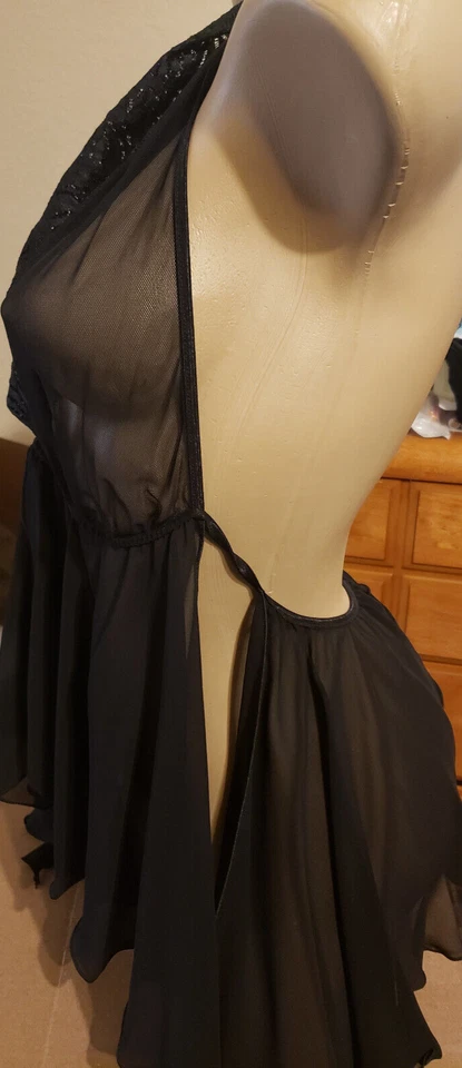 Sexy Black Baby Doll By Fantasy Lingerie, Sz: X-Large - Image 3 of 4