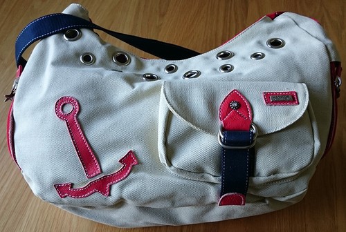 Malucchi Borsa da Viaggio per Cani/Gatti Cotone Borsa di Lusso "Cotone Circa" - 12x40xh24 cm - Foto 3 di 6