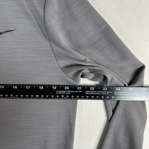 Nike grau Superset Langarm 1/4 Reißverschluss Herren M Training Top AR3716-056 Laufen - Bild 8 von 11