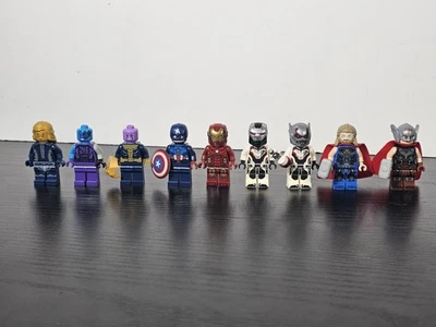 LEGO Marvel Avengers MCU Lot 9 Minifigures Endgame Thanos Iron Man Cap Thor - Image 1 of 4