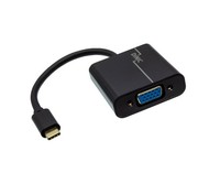 Dinic Adapter USB-C Stecker Auf Vga Buchse, Schwarz