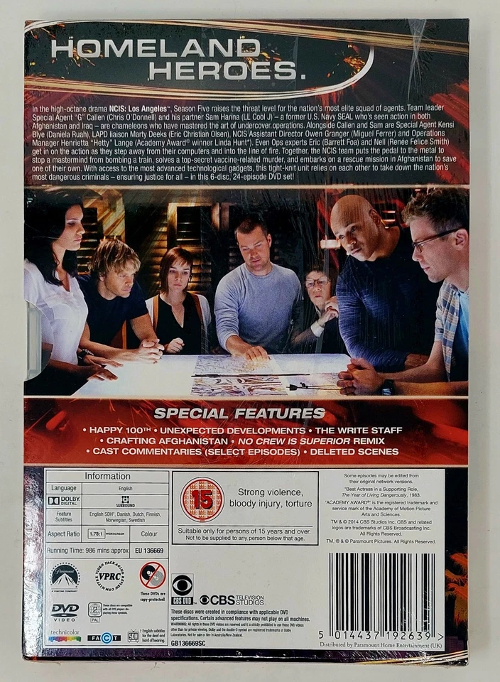 NCIS: LOS ANGELES The 5th SEASON [6 DVDs, 2014] NEW & sealed! - Bild 2 von 4