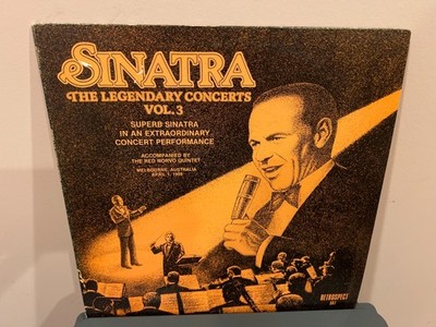 Frank Sinatra -The Legendary Concerts Vol.3 LP 33 RPM Retrospect 507 Lazz Vocal