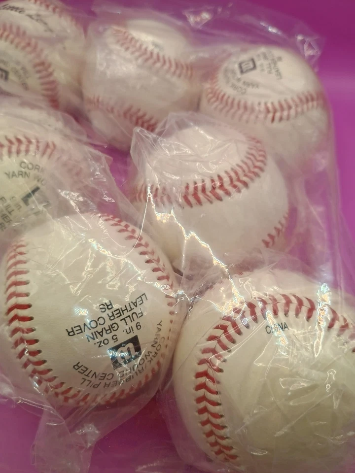 De colección Nuevo 7x Wilson A1074 LL1 Pequeñas Ligas Pelotas de Béisbol Hilo Herida Corcho Goma Píldora Foto 4 de 4