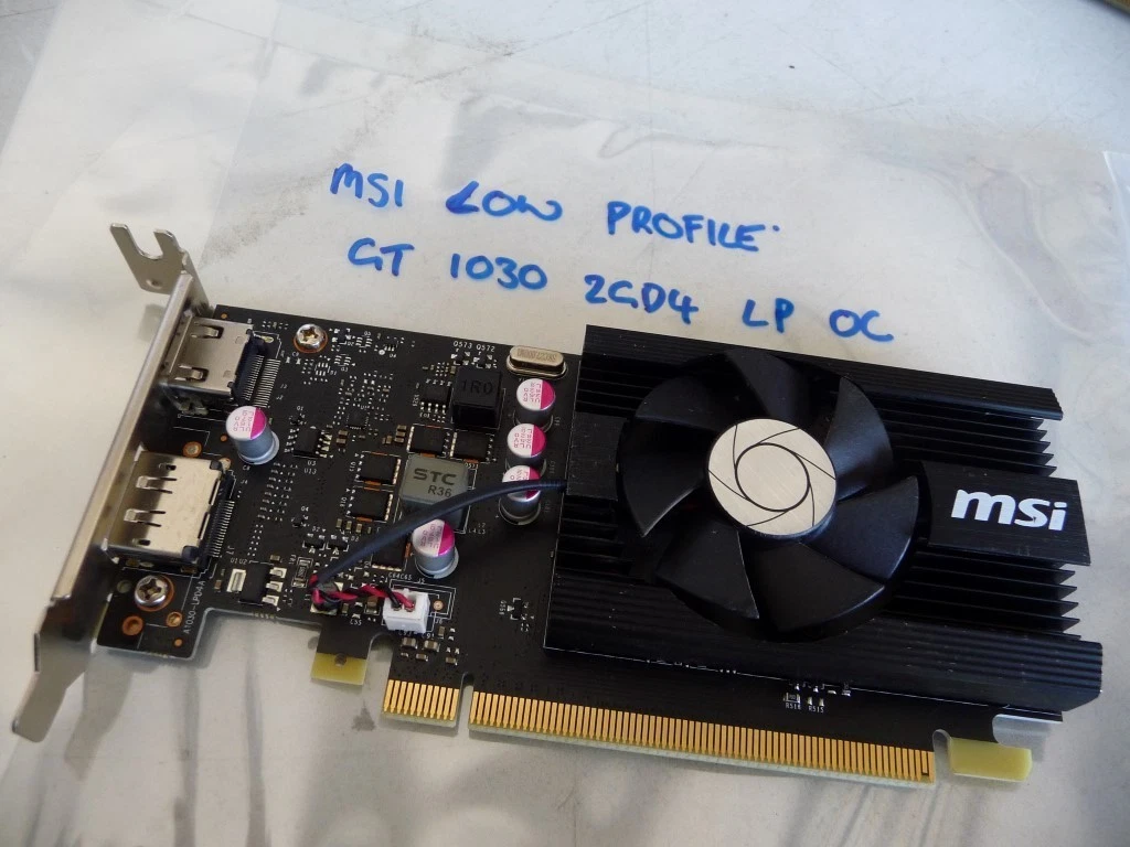 MSI NVIDIA GeForce GT 1030 2 GB Memory Computer Graphics Cards for