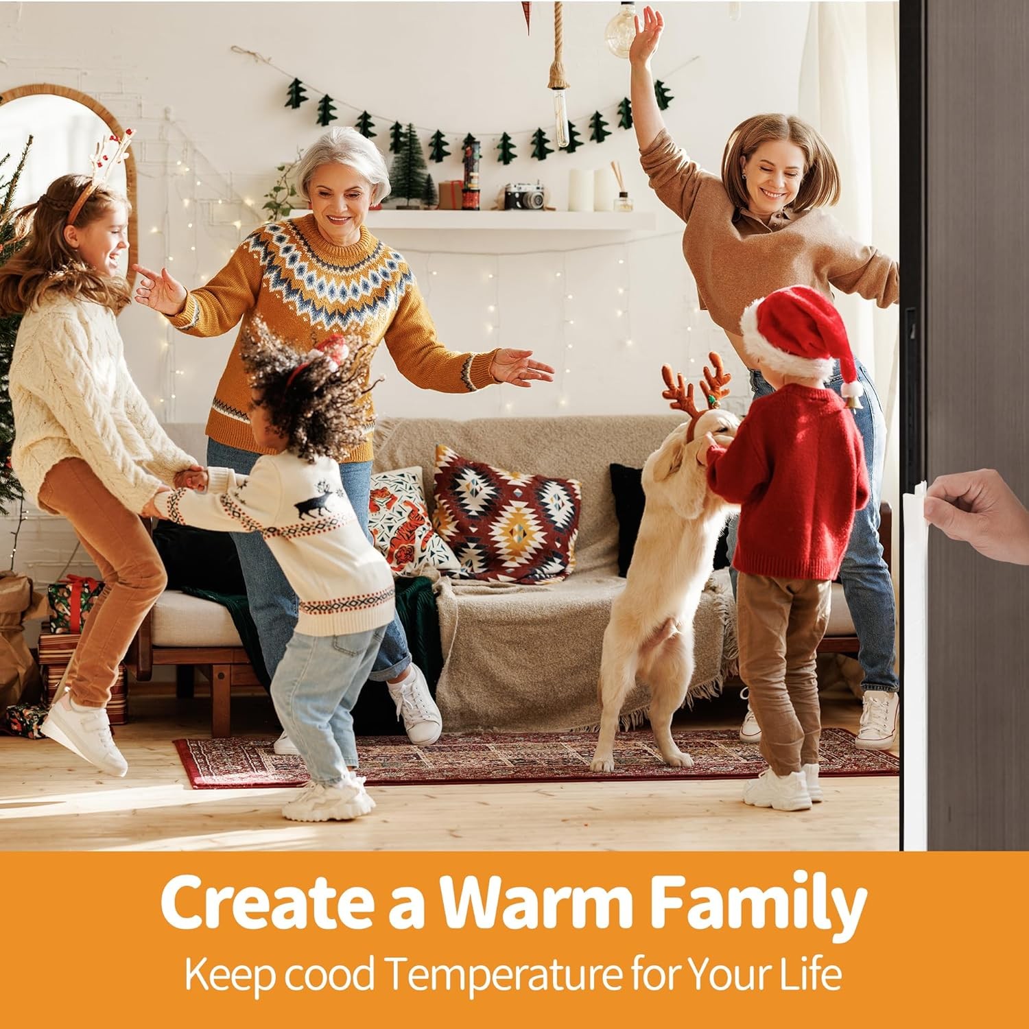 40FT Weather Stripping Door Seal Strip – Soundproof Door Frame Seal for Large 