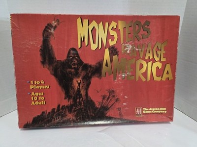 Monsters Ravage America - The Biggest Thing Since Creation Avalon Hill 1998 NOB