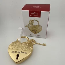Hallmark Keepsake 2025 Key to My Heart Ornament  Metal