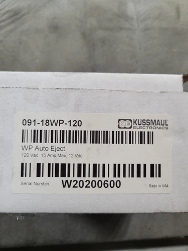 Kussmaul 091-18wp-120 Auto Eject, 15 Amp, 120V 12vdc