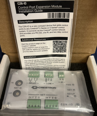 Crestron C2N-IO Control Port Expansion Module NEW OPEN BOX