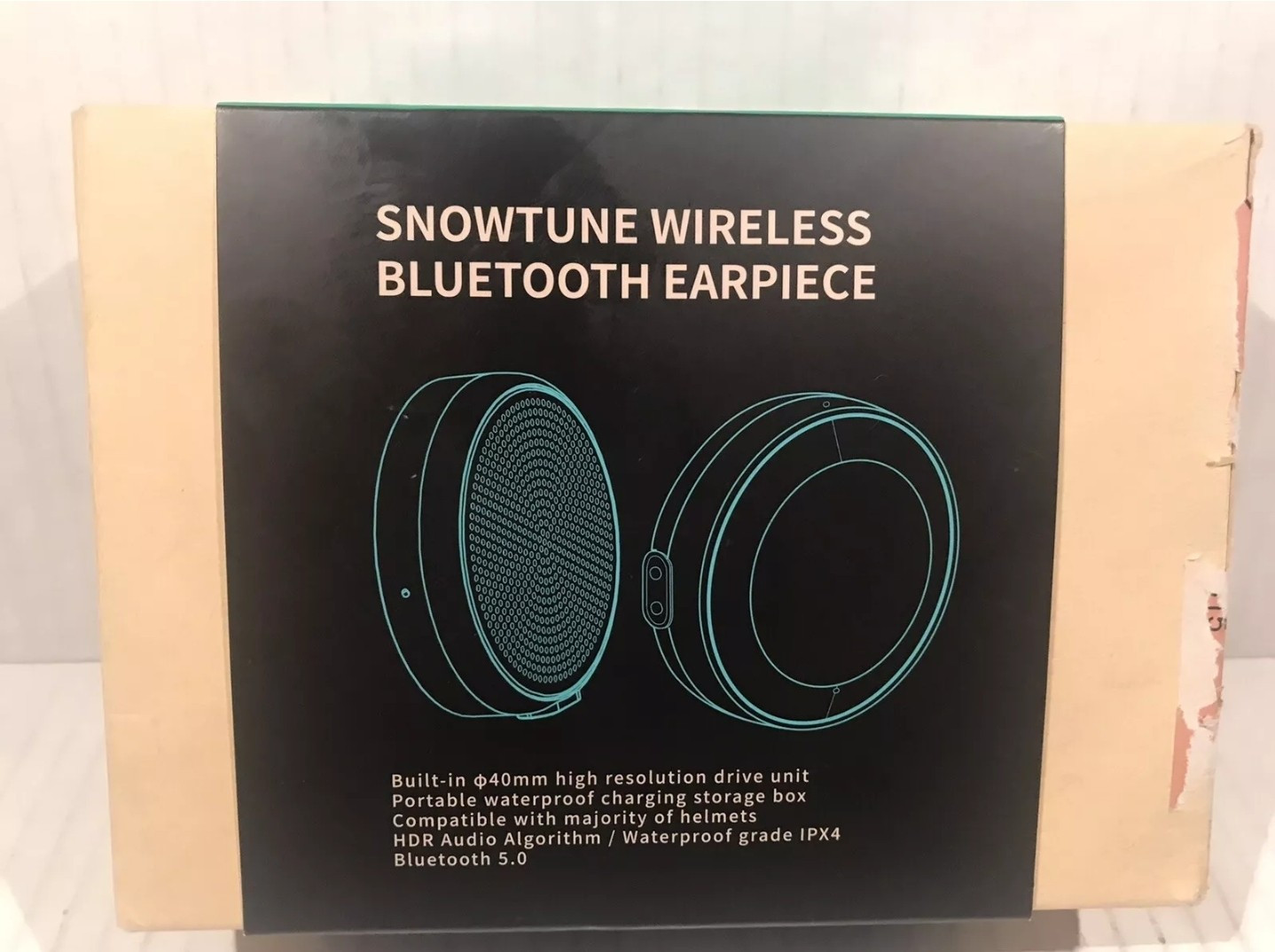 Unigear True Wireless Ski Helmet Stereo Speakers for Snowboarding HDR Headphones NOB