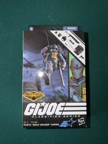 Hasbro G.I. Joe Classified Series Night Force Parth Wolf Spider Varma Figure