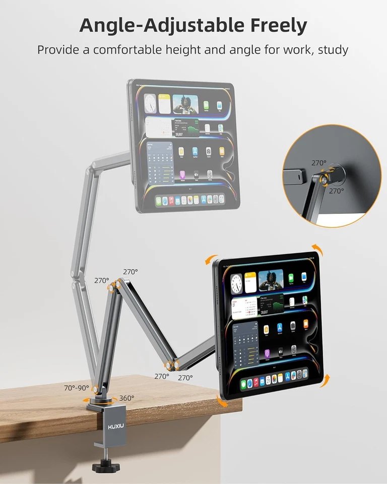 Magnetische Ladestation für iPad Pro 11" 13", Aluminium-Halterung Tablet-Ständer - Bild 3 von 4