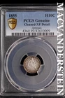 1855 Seated Liberty Half Dime-PCGS Cleaned XF Detail Arrows #SLM616