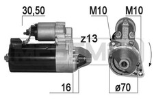Starter Drehrichtung im Uhrzeigersinn 220868A ERA für MERCEDES-BENZ CLS C-CLASS Starter Drehrichtung im Uhrzeigersinn 220868A ERA für MERCEDES-BENZ CLS C-CLASS