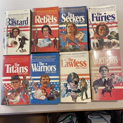 John Jakes Book Lot American Bicentennial Series Vol 1-8 Kent Family Historical