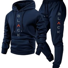 Men's Autumn Winter sportswear set men's hooded sweatshirt long pants set