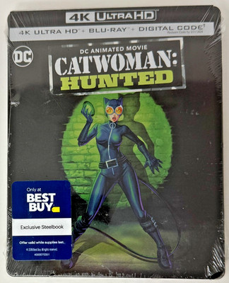 Catwoman: Hunted Steelbook (4K Ultra HD, Blu Ray & Digital) NEW SEALED (A85)