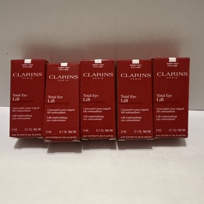 Clarins Total Eye Lift Lift-Replenishing Eye Concentrate 3 mL 0.1 Oz x5 =0.5 Oz