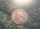 1951-D Washington Quarter (red/black)