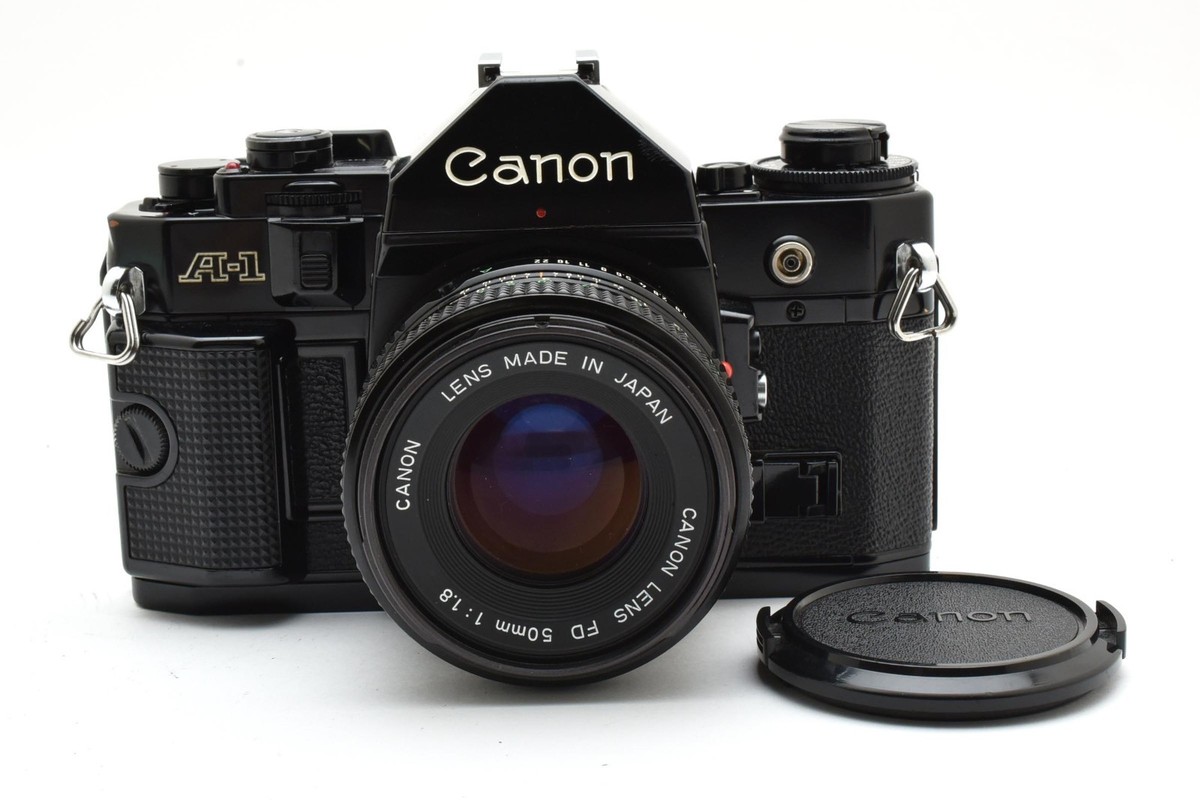 【美品•完動品】　Canon A-1 ＋ NFDレンズ　50mm F1.8 Canon A-1 Film Camera NFD New FD 50mm f1.8 Lens