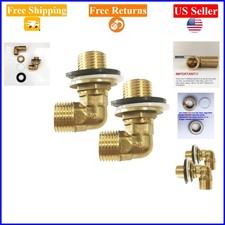 Wall Mount Faucet Installation Kit for Stainless Steel Utility Sinks, Brass, ...