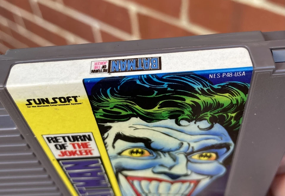 NES ~ BATMAN RETURN OF THE JOKER Nintendo Game NES-P48-USA Cart + Sleeve NTSC - Image 2 of 4