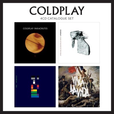 COLDPLAY 4 CD CATALOGUE SET: PARACHUTES/A RUSH OF BLOOD TO THE HEAD/X&Y/VIVA LA