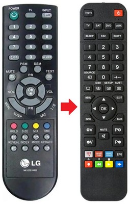 Fernbedienung passend für LG 22LS4R-ZA | 22LS4RMA | 22LS4RTA