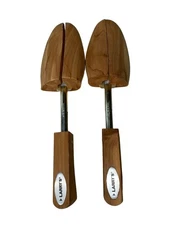 Vintage Rochester Cedar Shoe Trees Men’s Wooden Shoe Keeper Adjustable Made USA